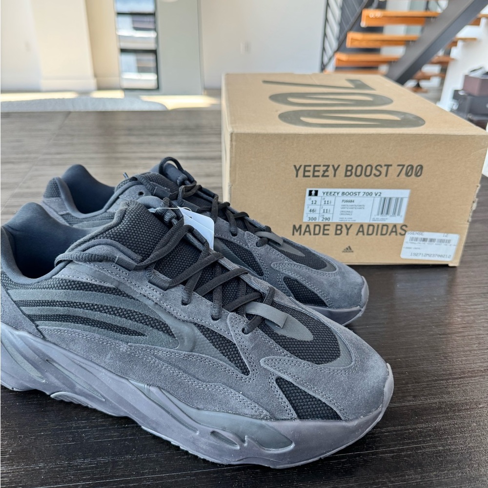 Adidas Yeezy Boost 700 V2 Black Athletic Shoes